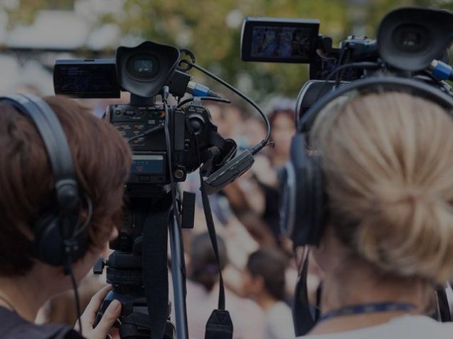 Filming corporate event